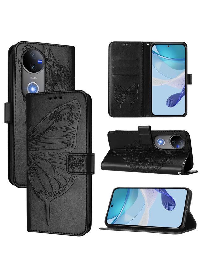 erorex Case For vivo V50 Global Embossed Butterfly Leather Phone Case - Image 1