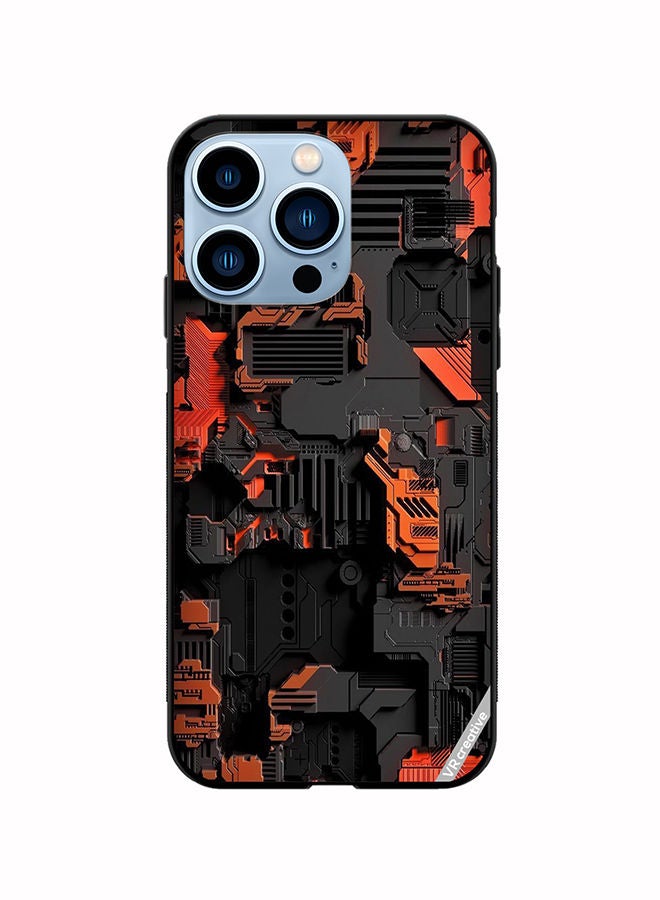 VR CREATIVE Protective Case Cover For Apple iPhone 14 Pro Max Circuit Design Multicolour - Image 1