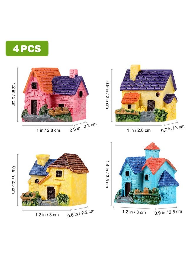 Tinksky 4Pcs Miniature Dollhouse Bonsai Craft Garden Resin Landscape Diy Villa Decor Birthday Gift For Children - Image 3