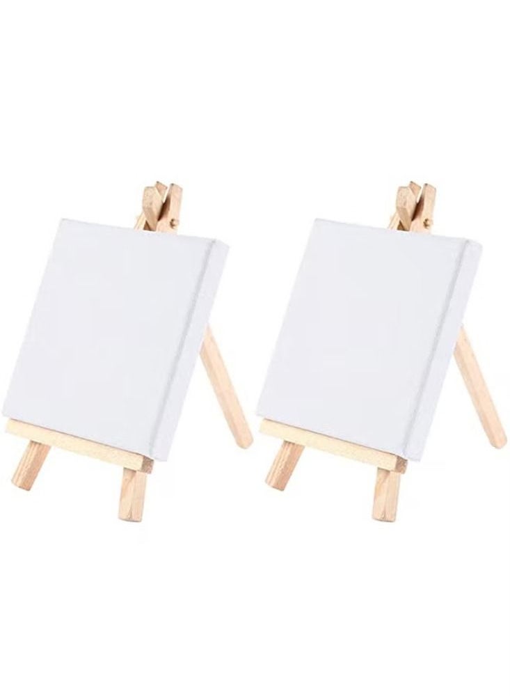 Dream Zone - 12-Piece Plain Canvas With Easel 10x10cm - Image 1