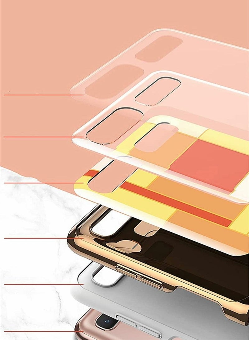 Captaintech Case for Samsung Galaxy Z Flip Colour Tempered Glass Phone Protective Skin Fashion Electroplated PC 5G Cover - Image 5