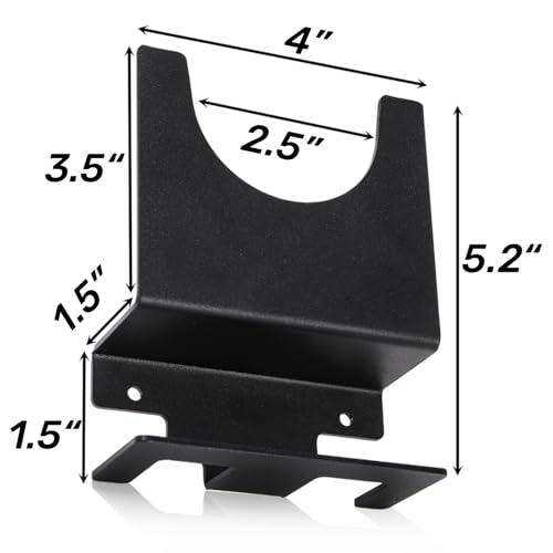 Tlence 4 Pack Angle Grinder Holder, Wall Mount Bracket for 5 inch Grinder, Polisher Storage Rack Stand with Cord Hook, Garage Tool Hanger for Angle Grinders Impact Wrench Cutters Waxing Machines - Image 2