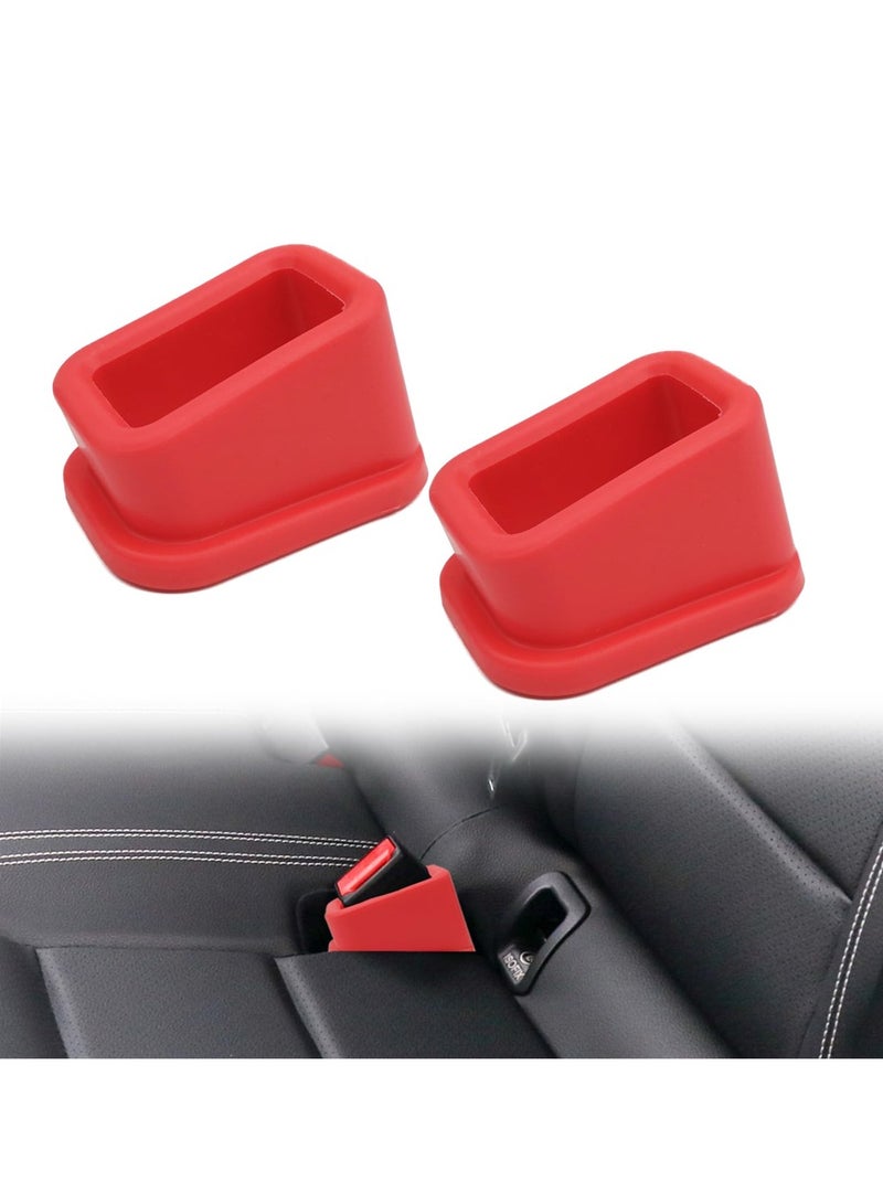 Auto Seat Belt Holder for Kids Easy Access Rear Seat Safety Buckle 2-Pack Universal Fit Car Accessories - Image 1