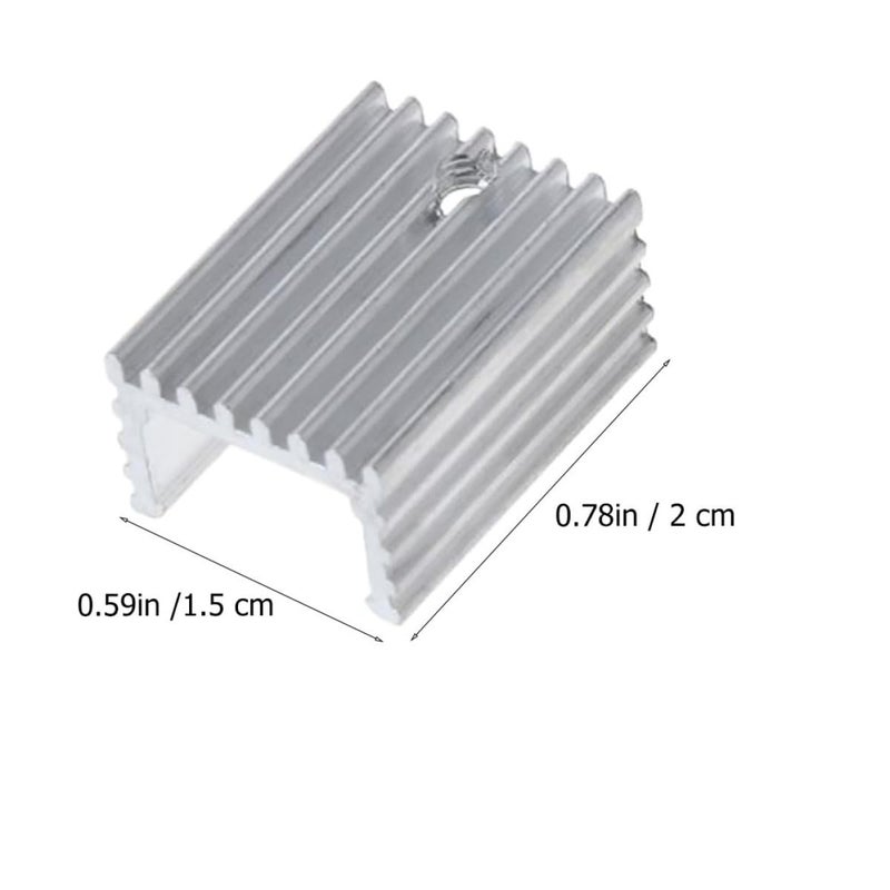 Aluminum Heat Sink Cooler 10Pcs for Computer Components Electronic Cooling - Image 3