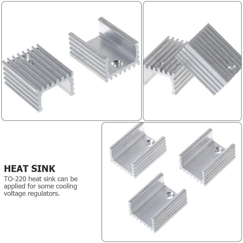 Aluminum Heat Sink Cooler 10Pcs for Computer Components Electronic Cooling - Image 4