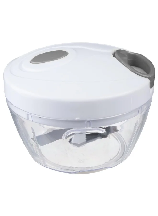 Five Simply Smart Polystyrene Manual Mini Food Chopper White and Clear 12.5 x 9.5 x 12.5 cm 125110