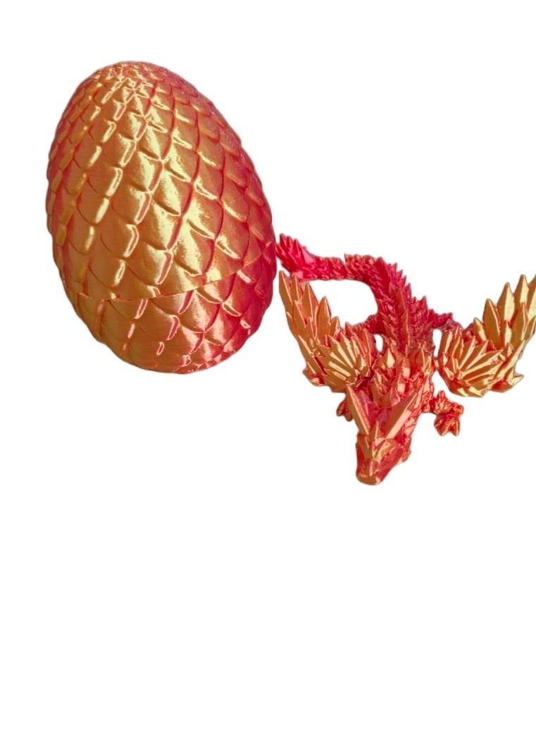 3D Printed Dragon and Dragon Egg