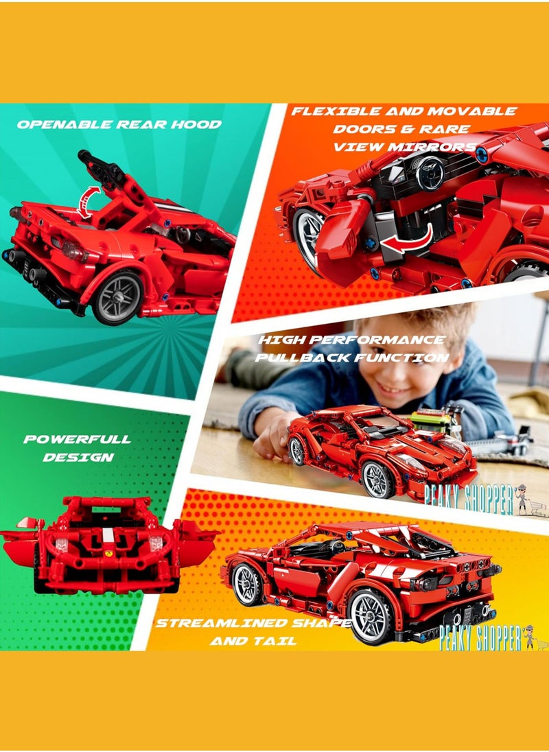 PEAKY KIDS Peaky Kids Transformer Model Building Blocks Super Car Collectible Building Blocks Bricks Set 3D Optimus Prime Construction Learning & Educational Stem Toy Engineering Kit Gift Toys for Boy  - Image 2