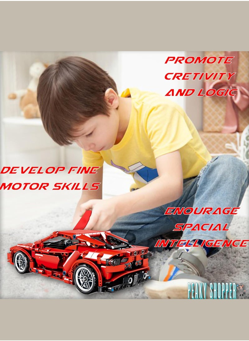 PEAKY KIDS Peaky Kids Transformer Model Building Blocks Super Car Collectible Building Blocks Bricks Set 3D Optimus Prime Construction Learning & Educational Stem Toy Engineering Kit Gift Toys for Boy  - Image 5