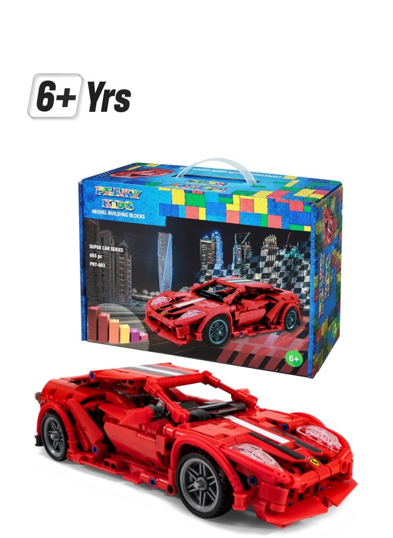 PEAKY KIDS Peaky Kids Transformer Model Building Blocks Super Car Collectible Building Blocks Bricks Set 3D Optimus Prime Construction Learning & Educational Stem Toy Engineering Kit Gift Toys for Boy  - Image 1