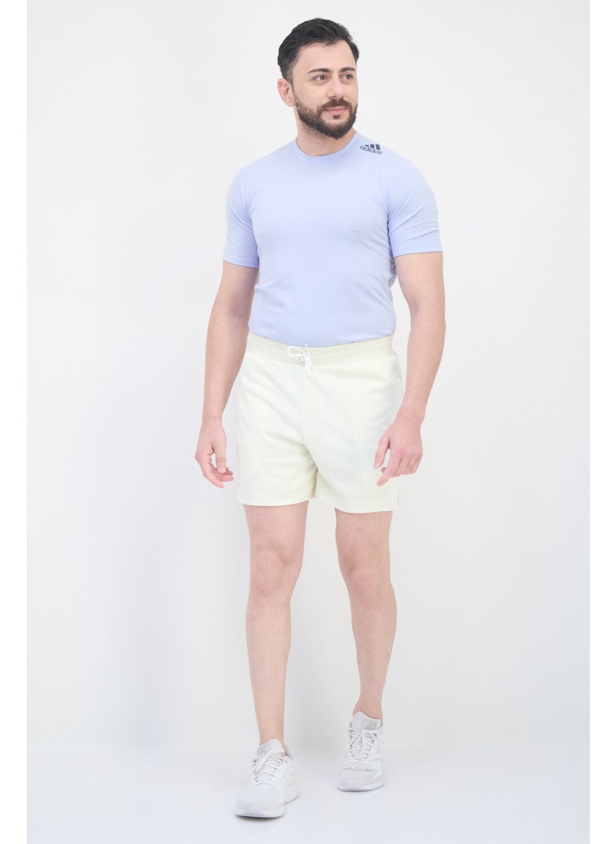 Adidas Men Sportswear Fit 5 Inseam Outdoor Shorts, Ivory  - Image 4
