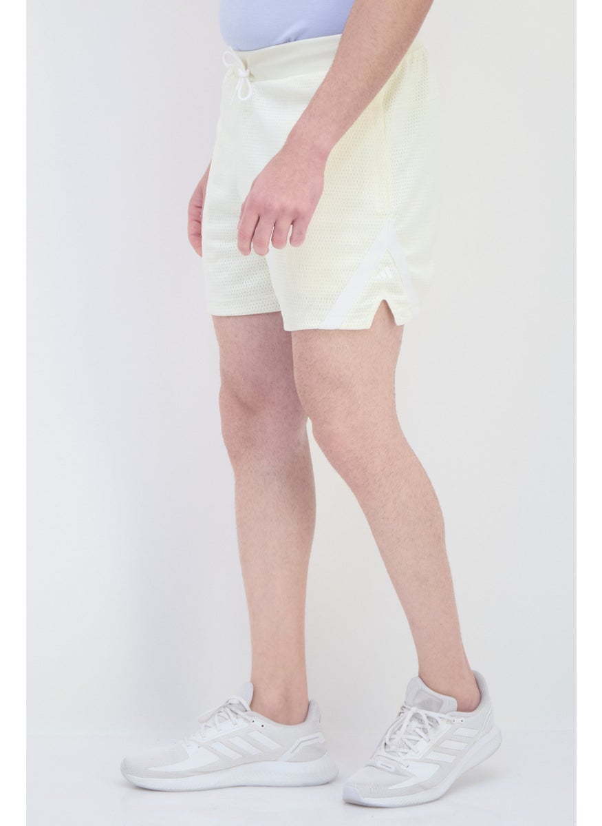 Adidas Men Sportswear Fit 5 Inseam Outdoor Shorts, Ivory  - Image 2