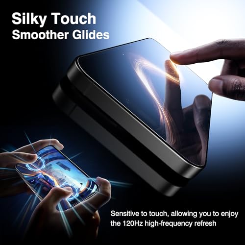 EZ-GLAZ 4-Pack Screen Protectors for iPhone 15 Pro Max[6.7"] Transparent HD Clear with Flawless Fit Kit + 2-Pack Camera Lens Protector, 15-Second Bubble-Free Installation, 9H Hardness, 12FT Military Grade Shatterproof, Scratch Resistant, Tempered Glass - Image 4