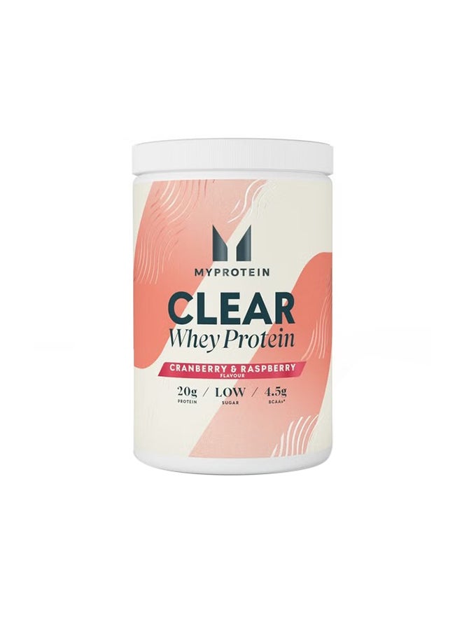Myprotein Clear Whey Isolate Cranberry Raspberry 498g 20 Servings 