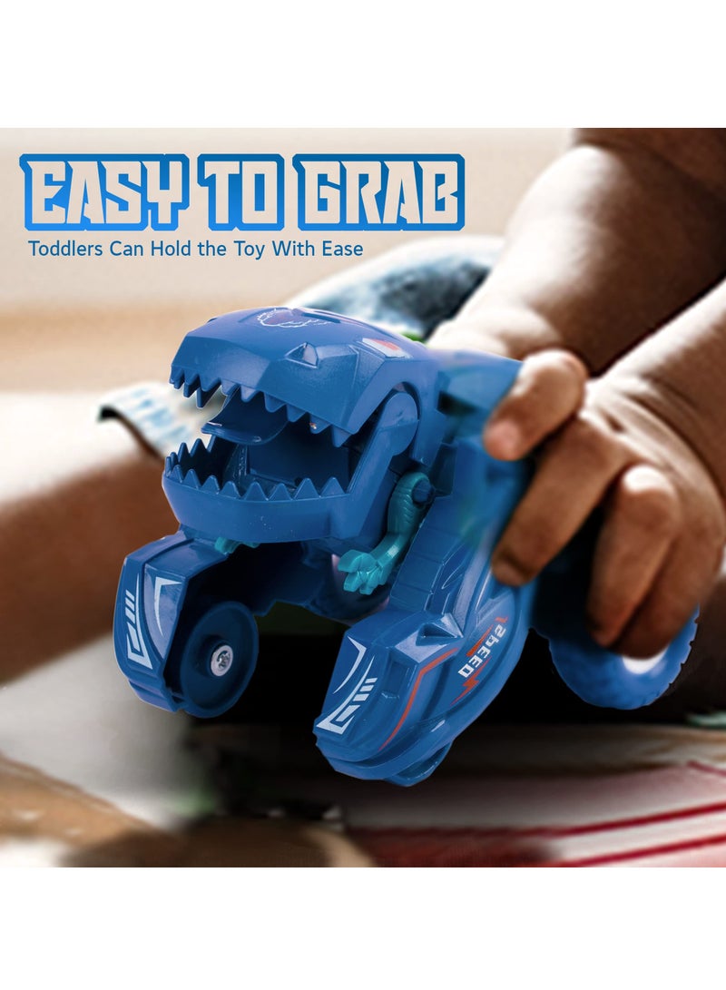 Excefore 4 Piece Dinosaur Toys Transforming Dinosaur Car Toys Dinosaur Car Toys Transforming Dinosaur Car For 3-6 Year Old Boys & Girls - Image 3