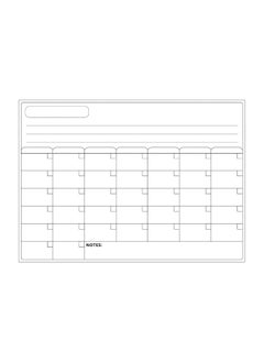 Loquat Magnetic Dry-Erase Calendar Board White  - Image 1