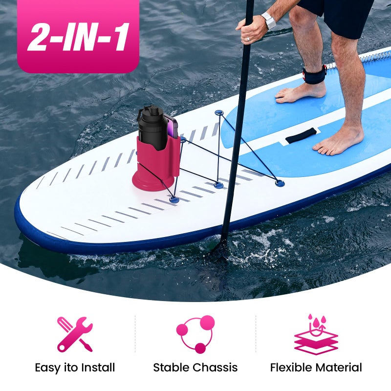 Eudaemiles Kayak Cup Holder, Cup Paddle Board, Paddle Board Accessories Surfboards, Canoes and Kayak Accessories for Types of Cup Bottle Drink - Image 2