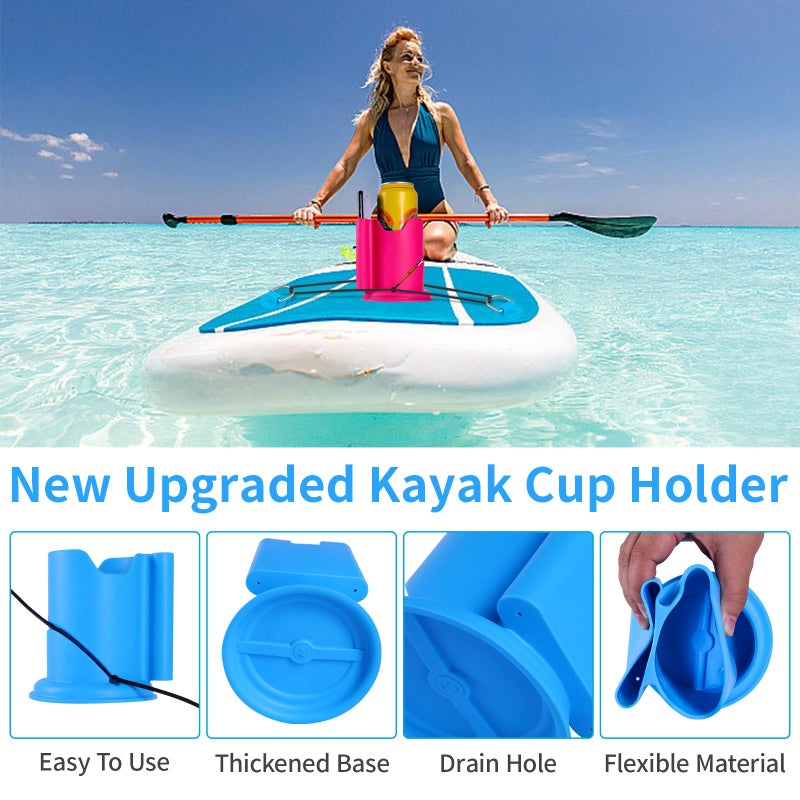 Eudaemiles Kayak Cup Holder, Cup Paddle Board, Paddle Board Accessories Surfboards, Canoes and Kayak Accessories for Types of Cup Bottle Drink - Image 5