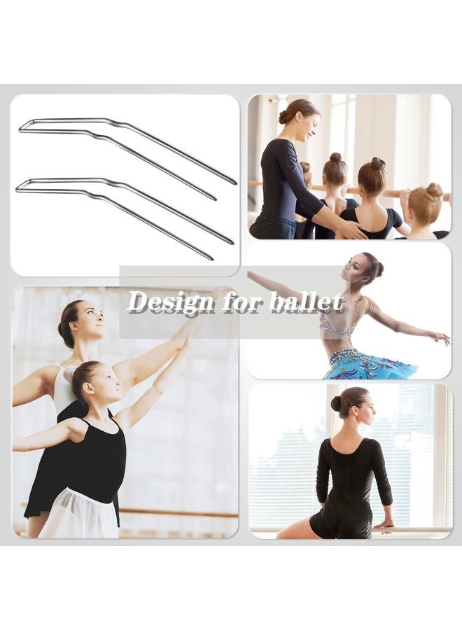 Mtlee 24 Pcs U-Shaped Hair Styling Pins for Women & Girls - Metal Bun Forks with Storage Box for Thick, Thin, Long, Curly Hair (Silver, 3 Inch) - Image 3