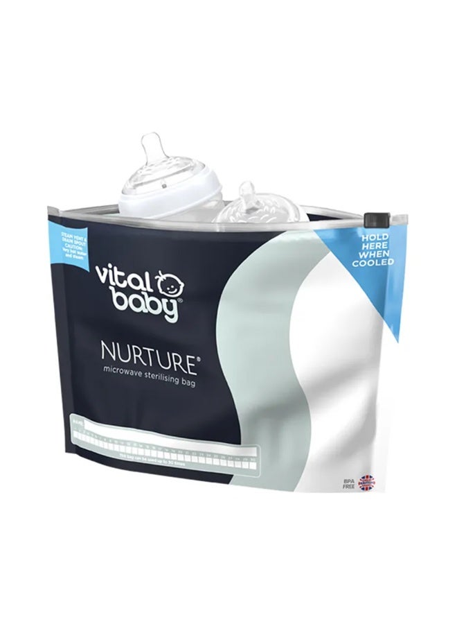 فيتال بيبي نورتشر أكياس التعقيم بالميكروويف - 5 أكياس - Image 2