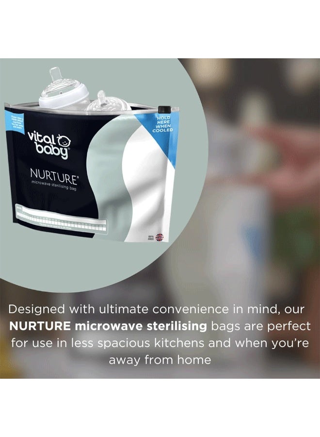 فيتال بيبي نورتشر أكياس التعقيم بالميكروويف - 5 أكياس - Image 3