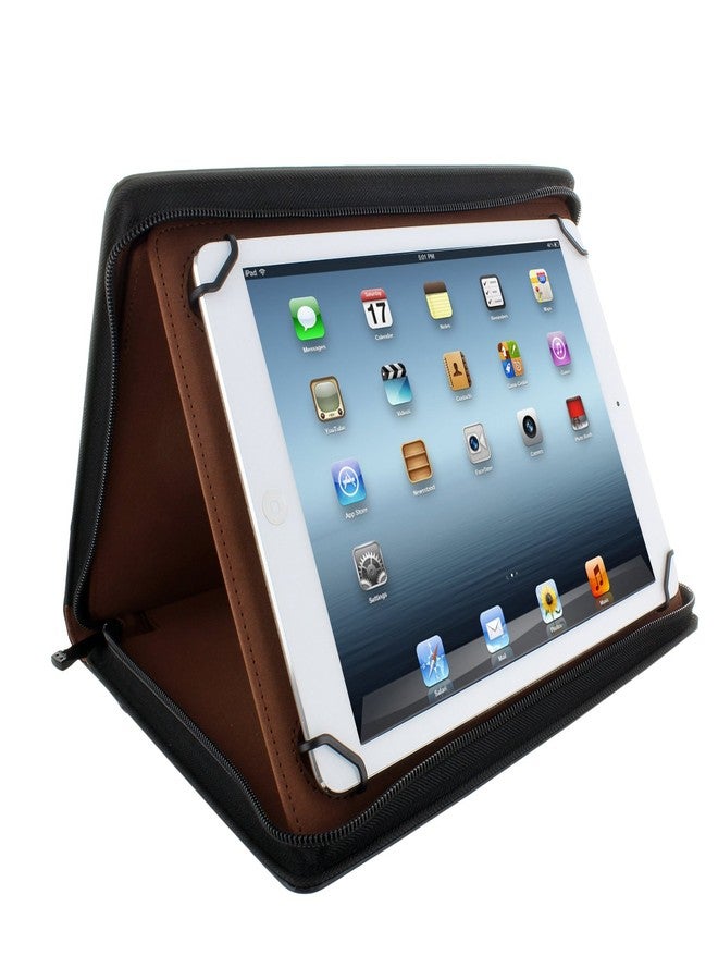 KHOMO Universal Tablet Padfolio Zippered Case for iPad Pro 12.9 Inch - Black - Compatible with All Versions of iPad Pro 12.9 inches (KHO-1700) - Image 2
