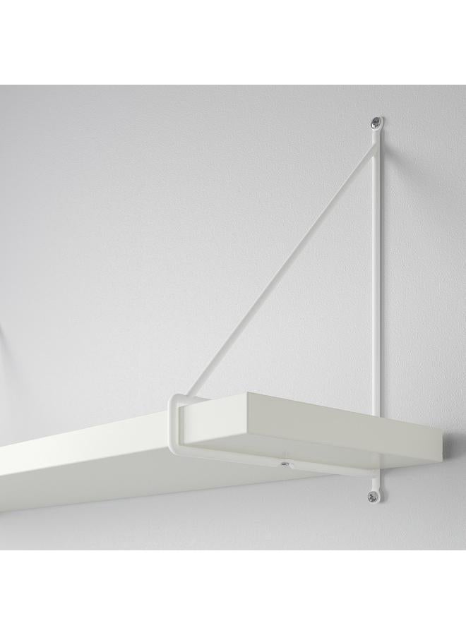 erorex Wall Shelf, White/White, 120X20 Cm - Image 5