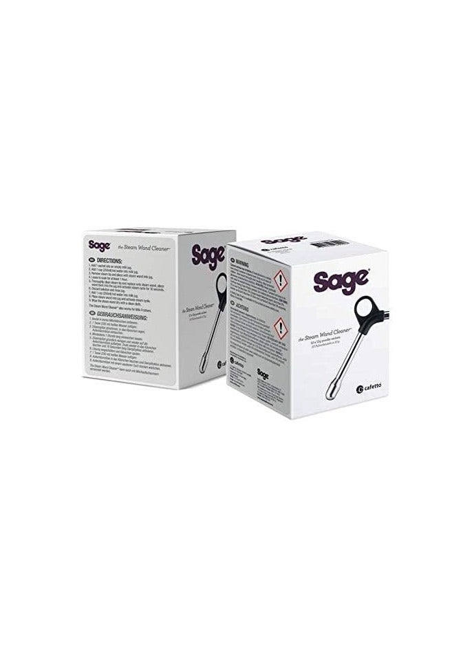 Sage Steam Wand Cleaner for Sage Coffee Machine Milk Frothers, 10 Powder Sachets - Image 3