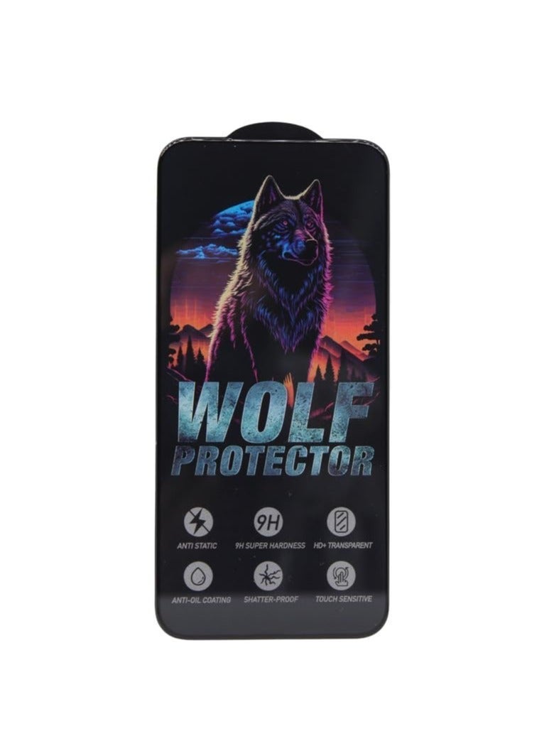 Wolf Protector Design Tempered Glass Screen Protector for Honor 400 - Clear & Black - Image 1