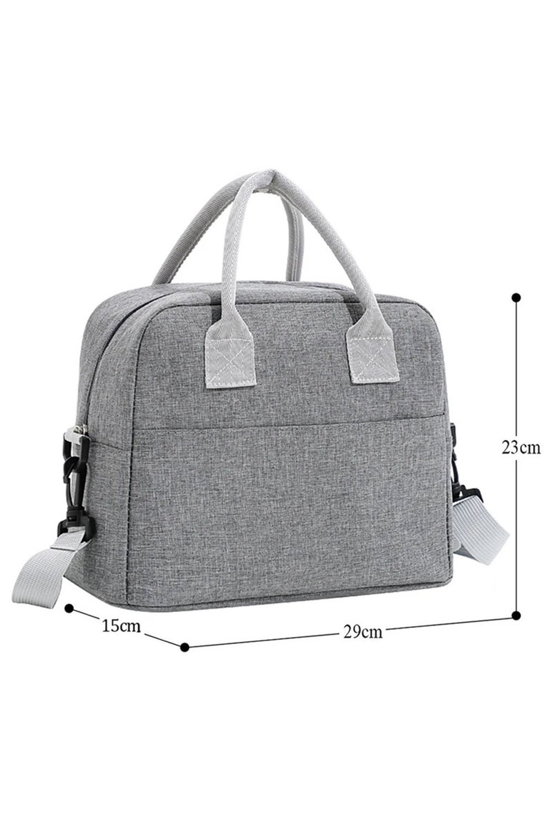 Star Babies Insulated Lunch Bag with Sandwich Cutter Grey - Image 5