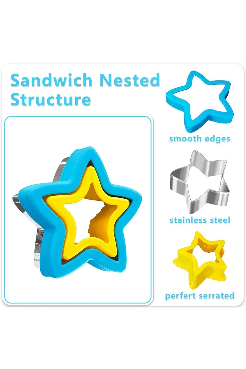 Star Babies Insulated Lunch Bag with Sandwich Cutter Grey - Image 2