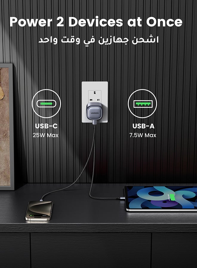 Ugreen Nexode 35W USB C Charger Fast Charging GaN Tech Type C Plug Compact Travel Power Adapter For iPhone 16 15 Series iPad Air Samsung Galaxy Huawei Xiaomi Apple Watch S10 Airpods 4 - Image 3