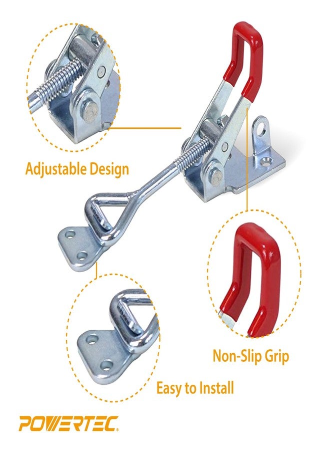 POWERTEC 20333 Pull-Action Latch Toggle Clamp, 400 lbs Capacity, 4002, 4PK - Image 4