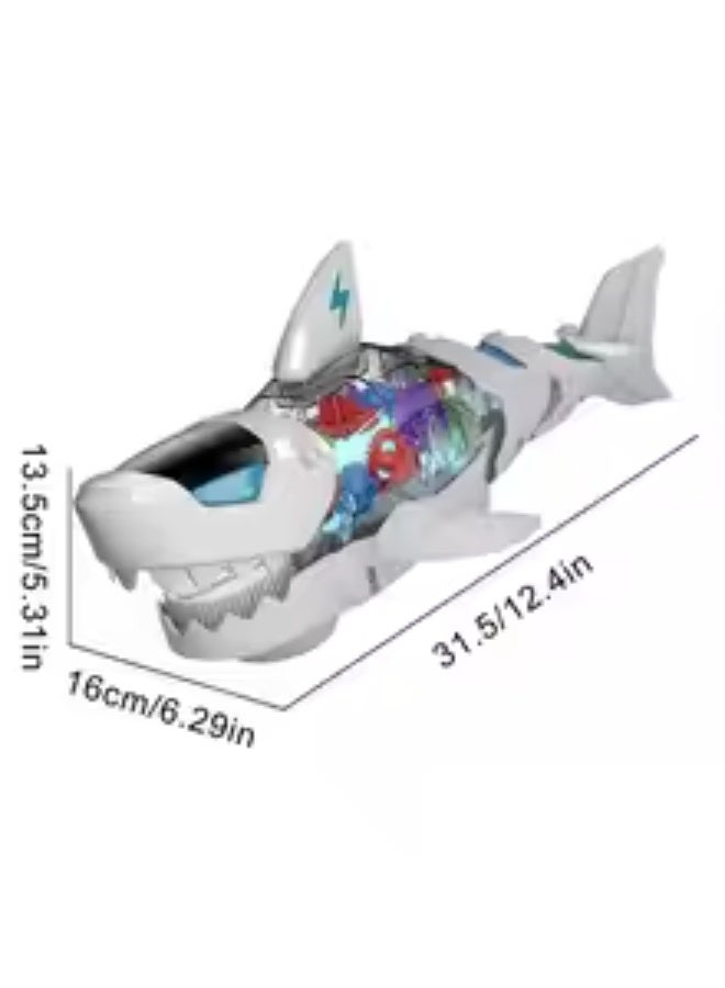 TOY GARDEN Electric Shark Toy – Moving Mouth, Colorful Lights, and Sound of Waves | Sea Animal Gear Toy for Toddlers with Clear Gearing Effect - Image 5