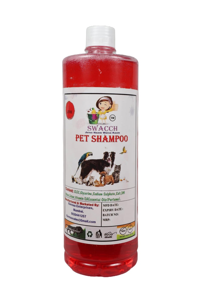 swacch Pet Shampoo | Puppy Safe Shampoo | PH Balanced | Ditch to Itch for Pet Shampoo 1 Litre (Jasmine) + Goofy Ball Chew Toy Combo Pack - Image 2