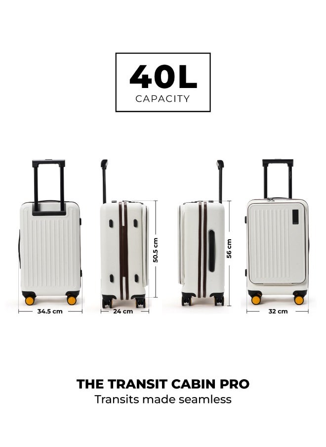 Mokobara - MOKOBARA The Transit Cabin Pro Luggage Small Cabin Size Poly-Carbonate Hard Sided 8 Hinomoto Wheels Suitcase for Travelling (Still Loading Brownray) - Image 1