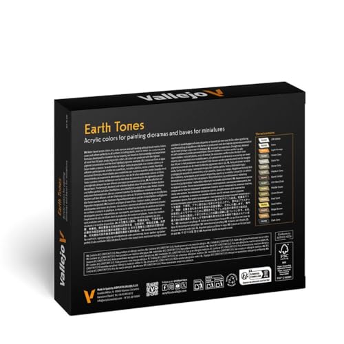 Vallejo فاليو - مجموعة ألوان تأثيرات الأرض | ألوان أكريليك للنمذجة | 16 زجاجة × 18 مل (0.60 أونصة سائلة) - Image 3