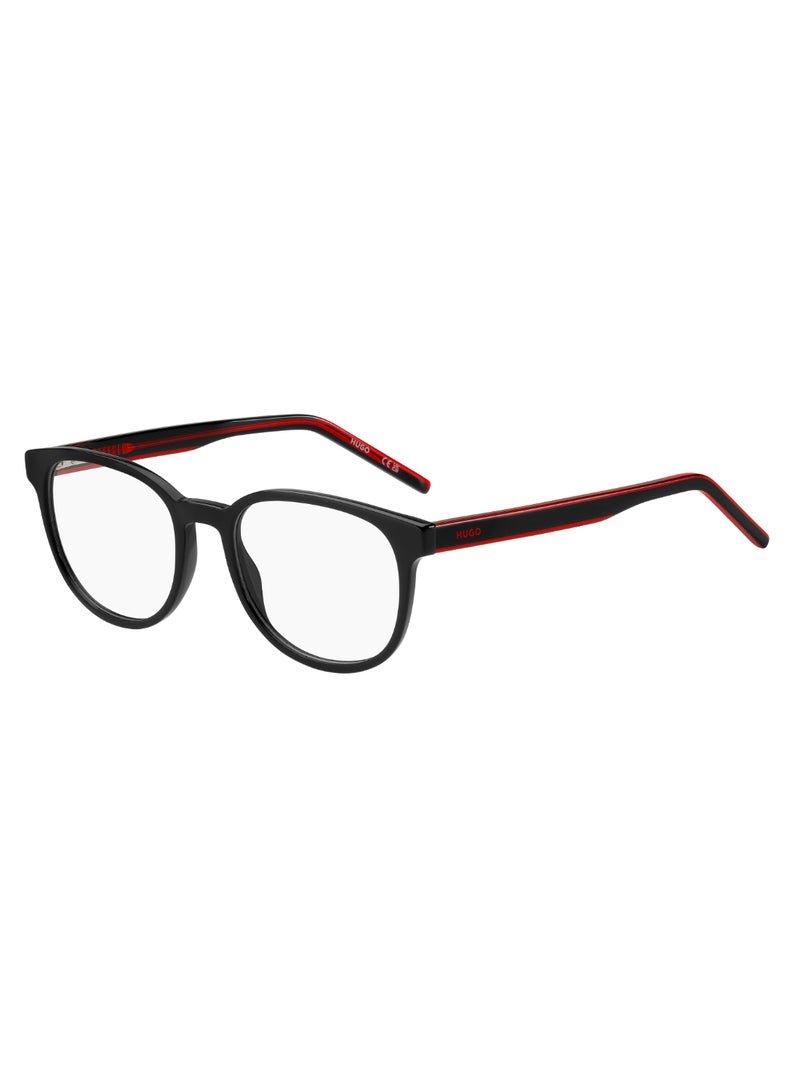 HUGO Women's  Rectangular Shape Acetate Sunglasses Hg 1303  42 - Lens Size: 41.6 Mm - Black Red - Image 1
