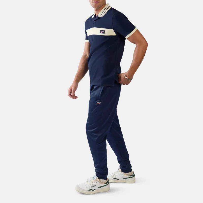 ريبوك Heritage Panelled Pique Polo Shirt