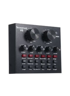 Generic V8 Live Sound Card Professional Sound Card Audio System Intelligent Volume Adjustable Audio Mixer  - Image 3