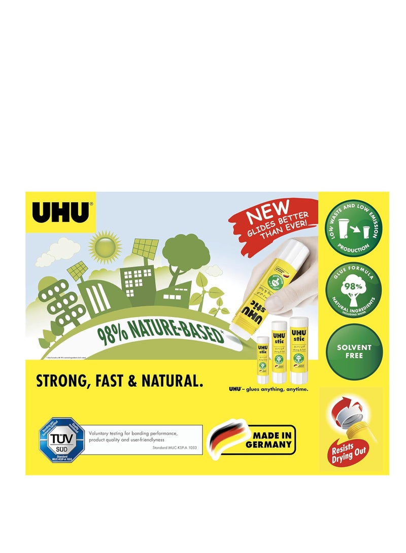 UHU STIC, The Proven Glue Stick - Glues strongly, quickly and permanently, without solvent, 21g, 12pcs, White - Image 4