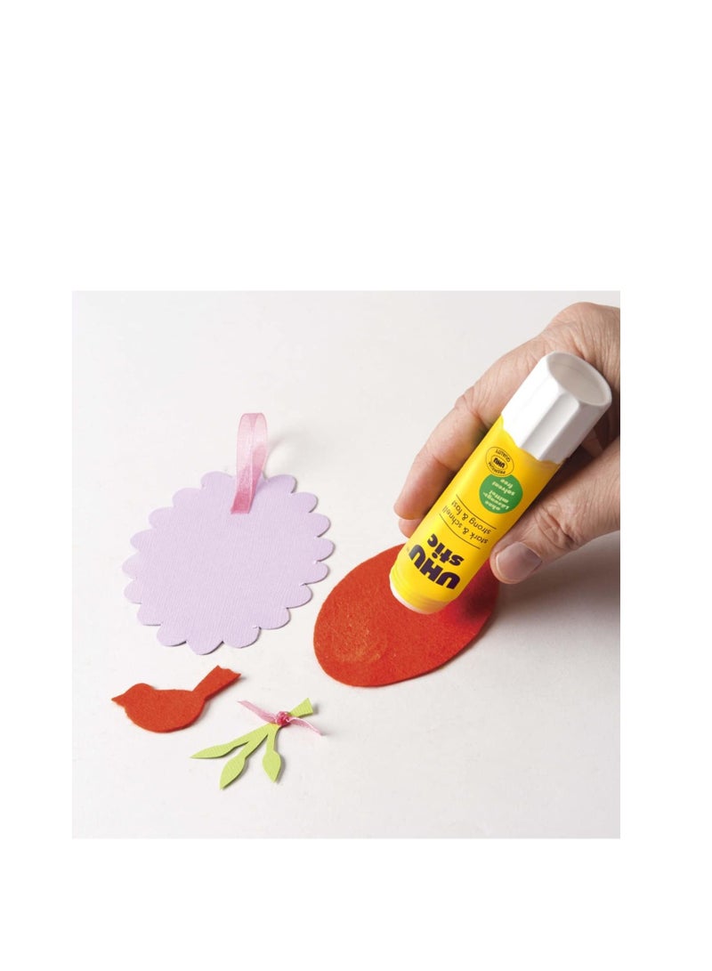 UHU STIC, The Proven Glue Stick - Glues strongly, quickly and permanently, without solvent, 21g, 12pcs, White - Image 5