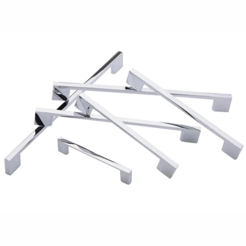 GS Gujarat Stainless Steel Chrome Finish Kitchen Cabinet HandlesDrawer PullsDoor HandleHardware Drawer Pulls 10 Inche Pack of 6 - Image 1