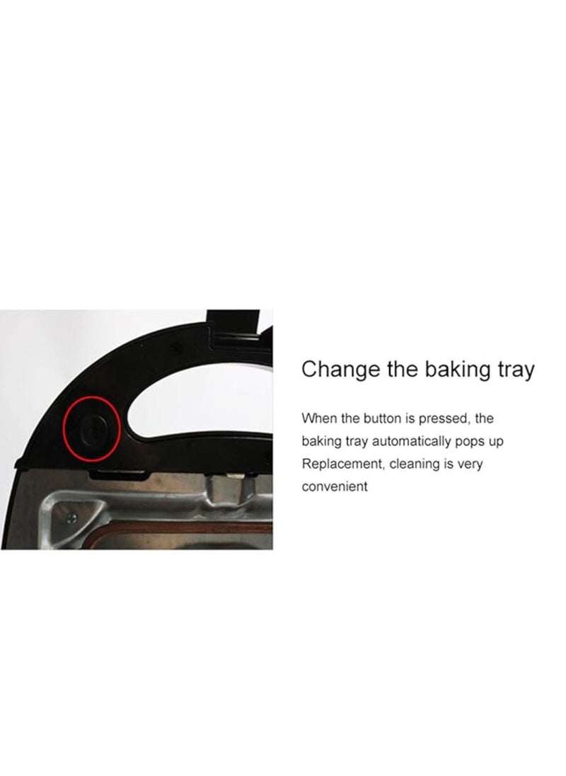 Generic - Multi-Snack Maker 3-in-1 - Non-Stick Detachable Cooking Plate | Cooks Delicious Crispy Sandwiches/Waffles/Grills | Cool Touch Handle | Automatic Temperature Control 760 W - Image 1