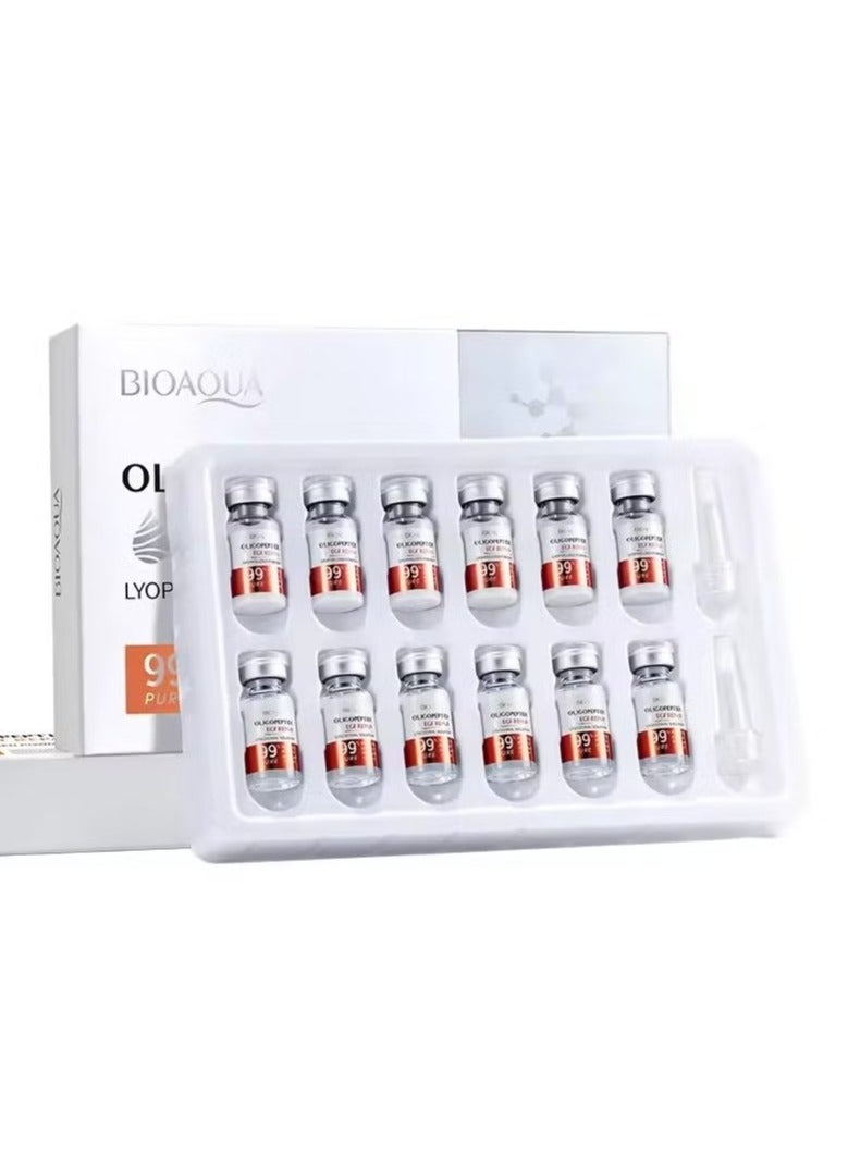 BIOAQUA Oligopeptide Face Skin Repair Freeze-dried Powder Set Sensitive Skin Moisturizing and Smoothing Hyaluronic Acid Essence - Image 1