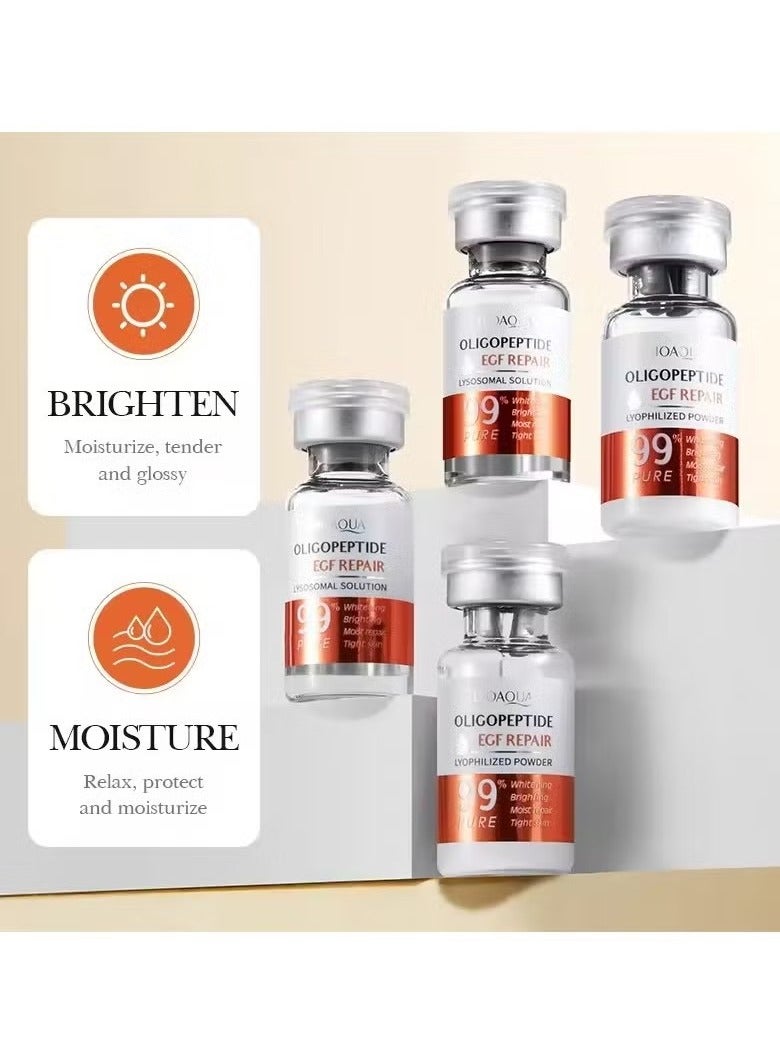 BIOAQUA Oligopeptide Face Skin Repair Freeze-dried Powder Set Sensitive Skin Moisturizing and Smoothing Hyaluronic Acid Essence - Image 3