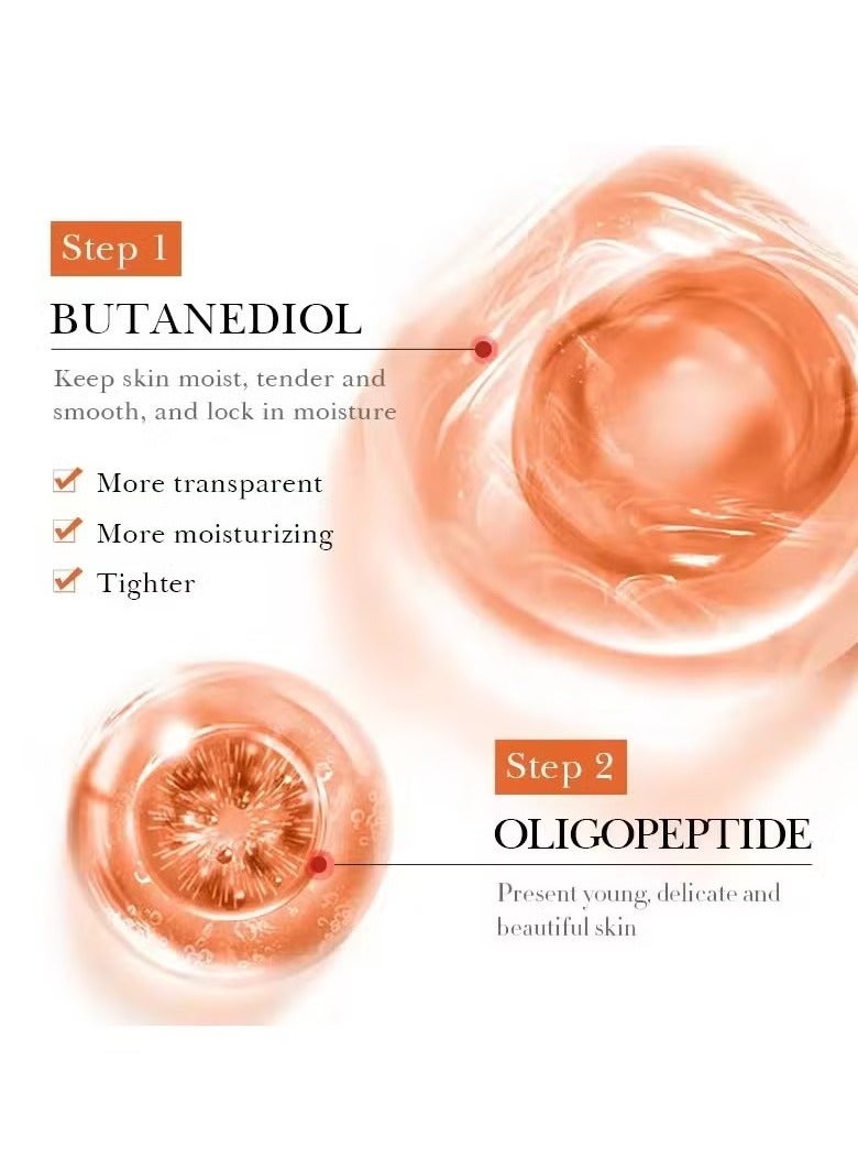 BIOAQUA Oligopeptide Face Skin Repair Freeze-dried Powder Set Sensitive Skin Moisturizing and Smoothing Hyaluronic Acid Essence - Image 5