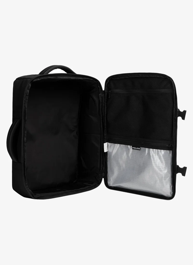 Police  Police Men's Icon Convertible Travel Backpack with Multi-Compartment Design, Rugged Urban Styling & Versatile Travel Utility – Black for Men | Best Price UAE
