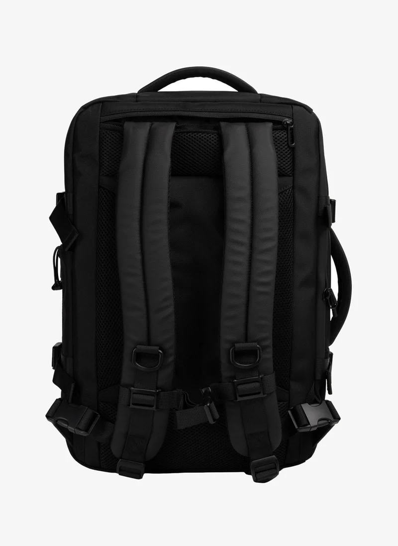 Police  Police Men's Icon Convertible Travel Backpack with Multi-Compartment Design, Rugged Urban Styling & Versatile Travel Utility – Black for Men | Best Price UAE