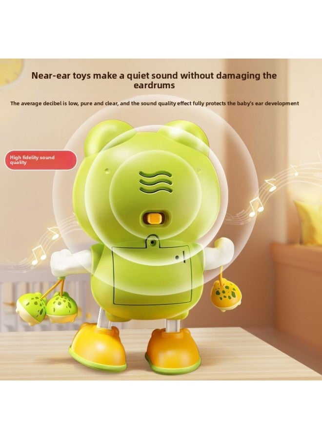 Head Up To Practice Baby Toys To One Month Old, One Year Old, Chasing Vision Training, Baby Coax Baby Artifact Generation-Color:Frog Dancing Robot (3 Songs)-Specifications:Charging Set - Image 2